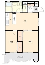 パールハイツ川越PARTⅡの物件間取画像